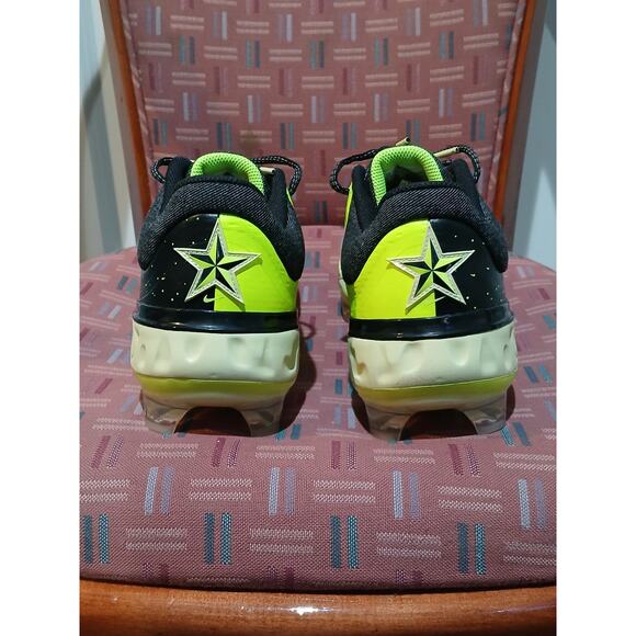 New Size 11 Nike Alpha Huarache Elite 4 Low MCS Baseball Black/Lime FV6096-001 - Picture 5 of 9